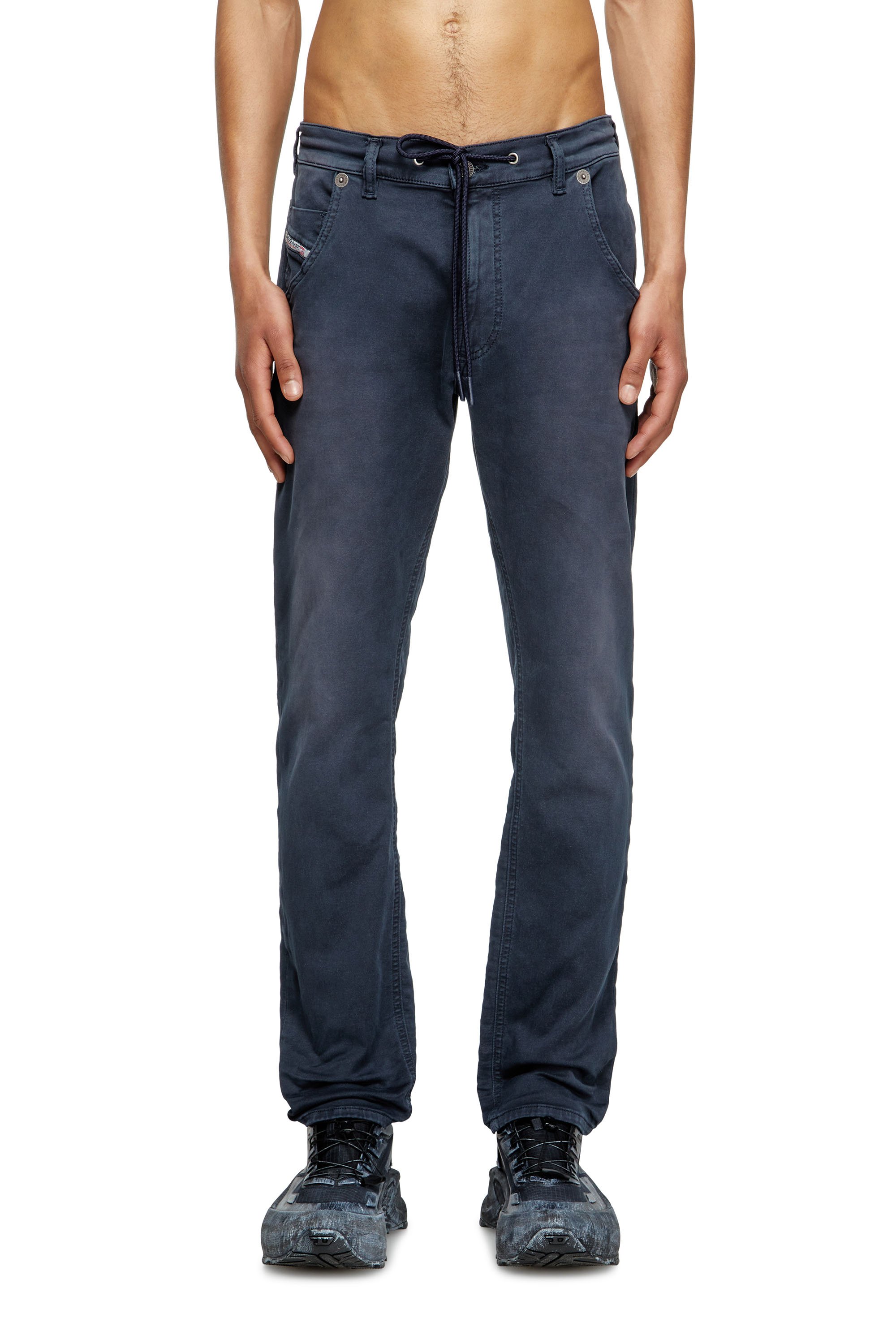 Diesel - Man's Regular 2030 D-Krooley Joggjeans® 0670M, Dark Blue - 1